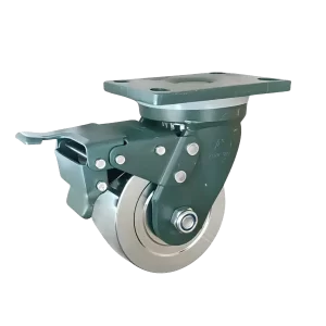 ROTAR LTDA. Rueda Carga Pesada Bloque Acero Placa Giratoria con Freno.