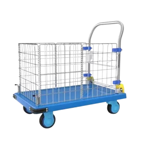 Carro Plegable 300 Kg Plataforma Plástica con Rejillas Abatibles