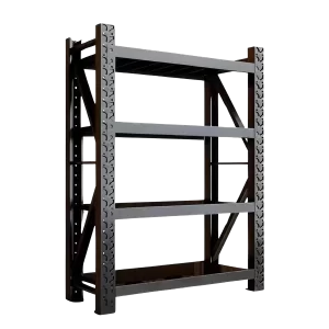 Estante Metálico NEGRO 300 Kg por Nivel 120x200x60 cm