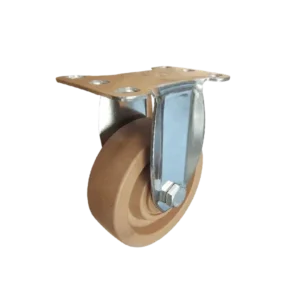 ROTAR LTDA. Rueda Fenólica Fibra Vidrio Placa Acero Inox 304 Fija 100 mm Carga 120 Kg.