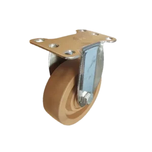 ROTAR LTDA. Rueda Fenólica Fibra Vidrio Placa Acero Inox 304 Fija 125 mm