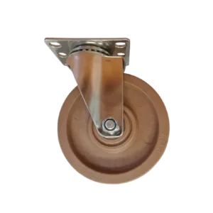 ROTAR LTDA. Rueda Fenólica Fibra Vidrio Placa Acero Inox 304 Giratoria 125 mm Carga 150 Kg.