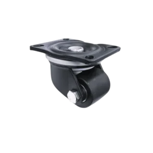 ROTAR LTDA. Rueda NANO BLACK Banda Poliamida Placa Giratoria Diámetro 50 mm Carga 400 Kg