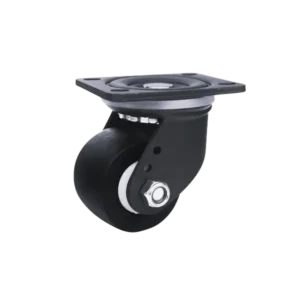 ROTAR LTDA. Rueda NANO BLACK Banda Poliamida Placa Giratoria Diámetro 75 mm Carga 1000 Kg