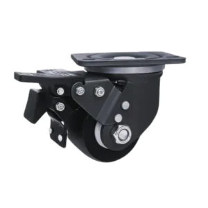 ROTAR LTDA. Rueda NANO BLACK Banda Poliamida Placa Giratoria Diámetro 75 mm Carga 1000 Kg