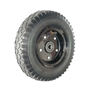 ROTAR LTDA. Rueda Neumática con Cámara Eje Asimétrico 3.50-6 Rodamiento 20 mm Eje 55 mm Diámetro 300 mm Carga 250 Kg. Eje Simétrico.