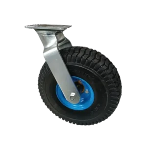 ROTAR LTDA. Rueda Semi Neumática Caucho Diámetro 270 mm Carga 160 Kg Placa Giratoria.