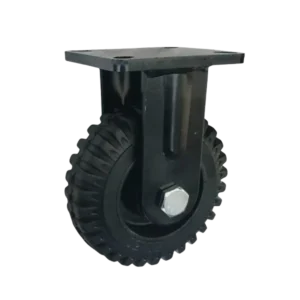 ROTAR LTDA. Rueda Caucho Reforzado Núcleo Hierro Placa Fija Diámetro 150 mm Carga 450 Kg