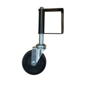 Rueda Portón Banda Goma Maciza 3 Orificios de Montaje Carga 80 Kg
