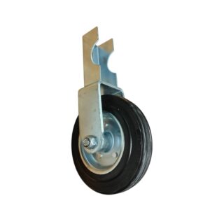 Rueda para Portón Tubular Banda Goma Sólida Carga 100 Kg