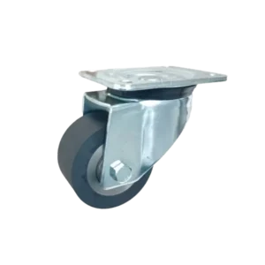 ROTAR LTDA. RUEDA GOMA REFORZADA NUCLEO ACERO, DIAMETRO 100 MM, CARGA 400 KG, PLACA GIRATORIA